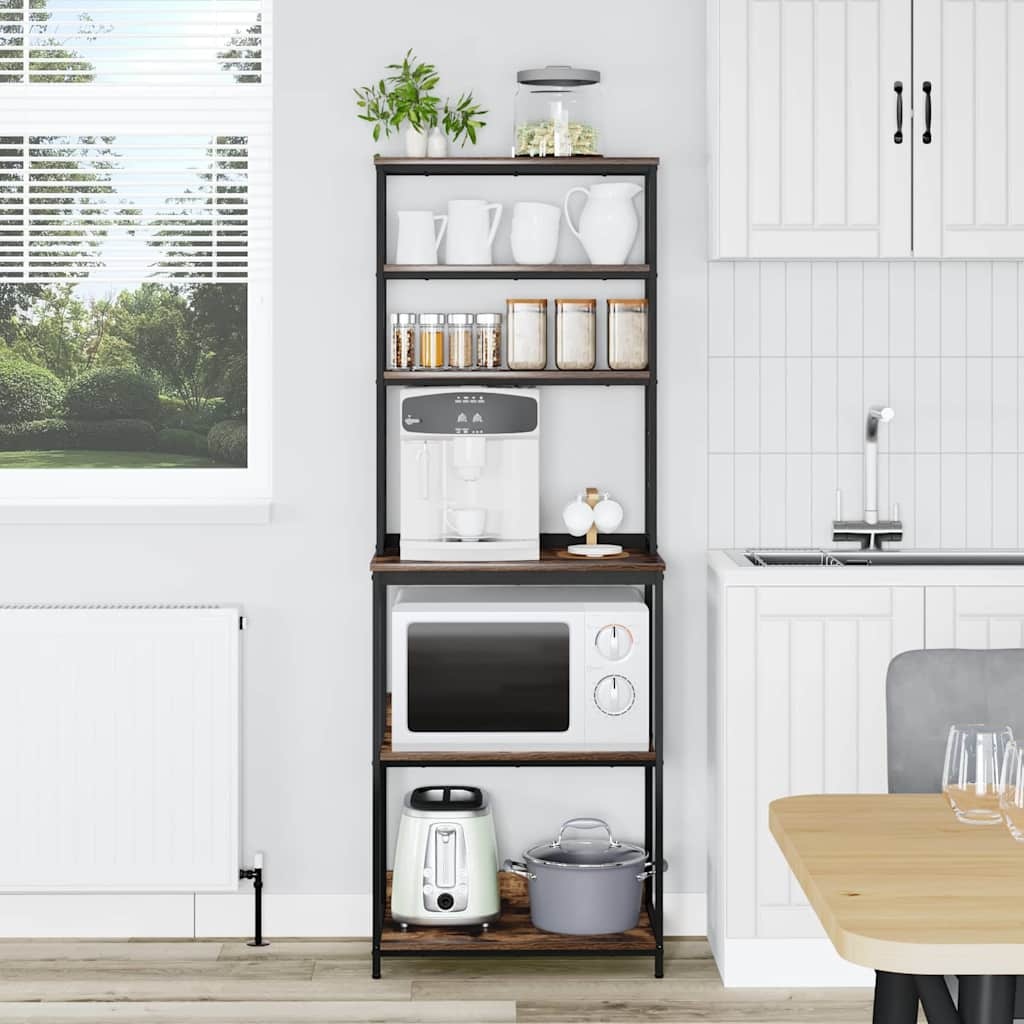 VidaXL Keukenplank Gerookt eiken 60 x 40 x 168 cm Bewerkt hout