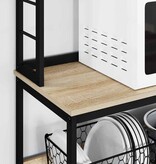 VidaXL Keukenplank Sonoma Eiken 60 x 40 x 168 cm Bewerkt hout