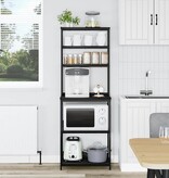 VidaXL Keukenplank Zwart Eiken 60 x 40 x 168 cm Bewerkt hout