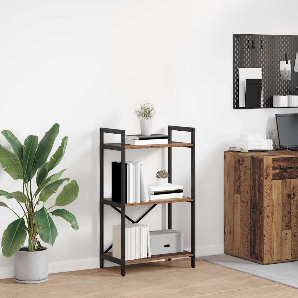 VidaXL Boekenkast Oud Hout 56 x 34 x 96 cm Bewerkt hout