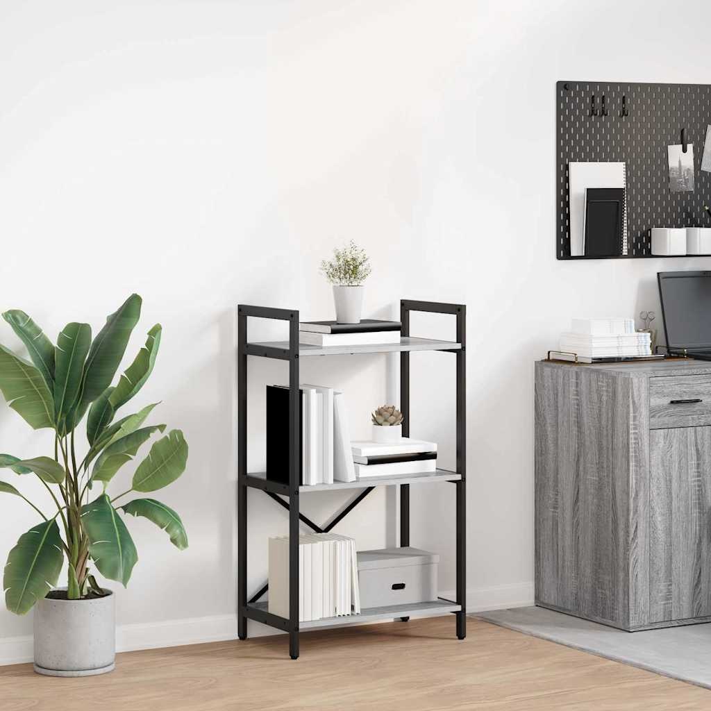 VidaXL Boekenkast Grijs Sonoma 56 x 34 x 96 cm Bewerkt hout