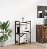 VidaXL Boekenkast Gerookt eiken 56 x 34 x 96 cm Bewerkt hout