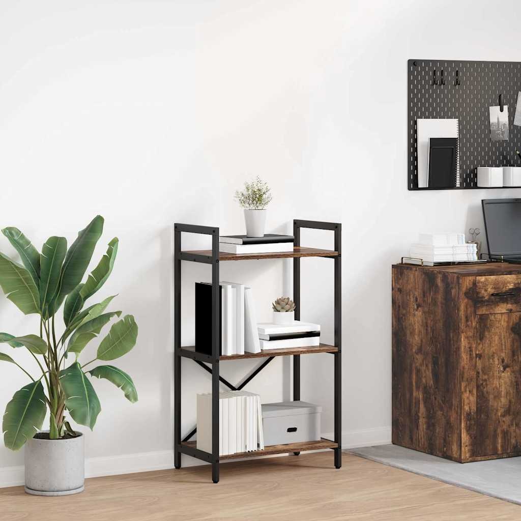 VidaXL Boekenkast Gerookt eiken 56 x 34 x 96 cm Bewerkt hout