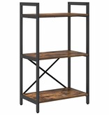 VidaXL Boekenkast Gerookt eiken 56 x 34 x 96 cm Bewerkt hout