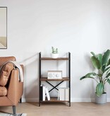 VidaXL Boekenkast Gerookt eiken 56 x 34 x 96 cm Bewerkt hout