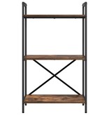 VidaXL Boekenkast Gerookt eiken 56 x 34 x 96 cm Bewerkt hout