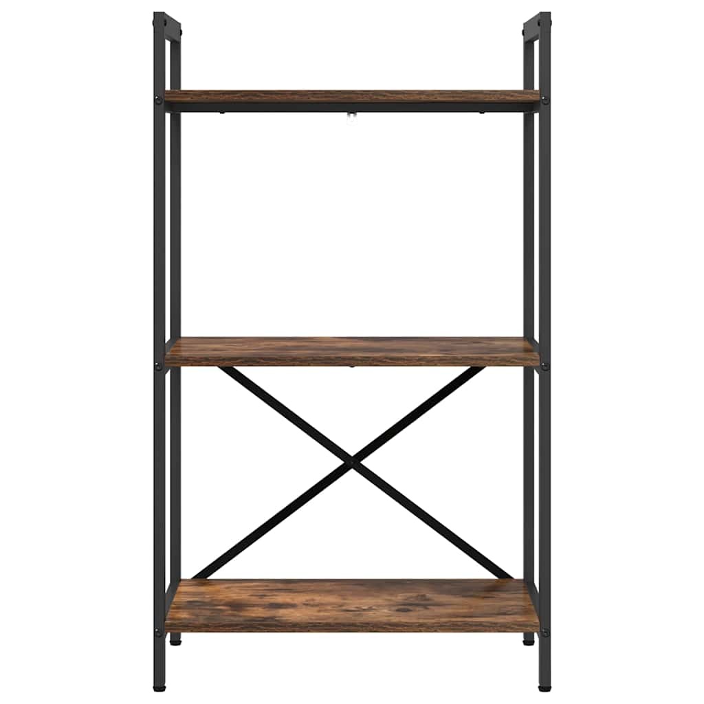 VidaXL Boekenkast Gerookt eiken 56 x 34 x 96 cm Bewerkt hout