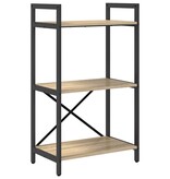 VidaXL Boekenkast Sonoma Eiken 56 x 34 x 96 cm Bewerkt hout
