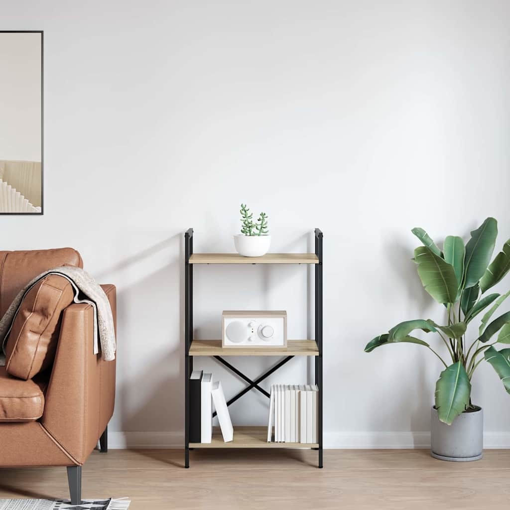 VidaXL Boekenkast Sonoma Eiken 56 x 34 x 96 cm Bewerkt hout