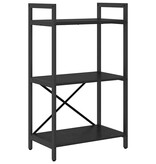 VidaXL Boekenkast Zwart Eiken 56 x 34 x 96 cm Bewerkt hout