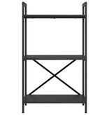 VidaXL Boekenkast Zwart Eiken 56 x 34 x 96 cm Bewerkt hout