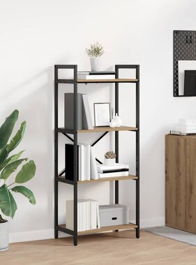 VidaXL Boekenkast Artisan Eiken 56 x 34 x 133,5 cm Bewerkt hout