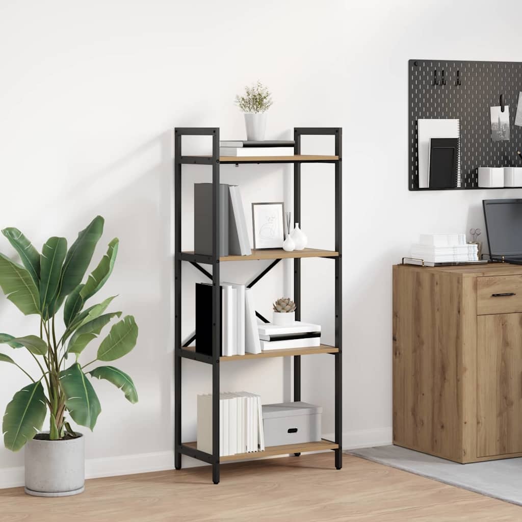 VidaXL Boekenkast Artisan Eiken 56 x 34 x 133,5 cm Bewerkt hout