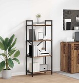 VidaXL Boekenkast Oud Hout 56 x 34 x 133,5 cm Bewerkt hout