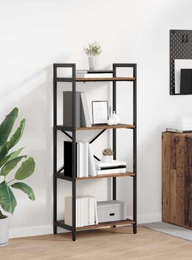 VidaXL Boekenkast Oud Hout 56 x 34 x 133,5 cm Bewerkt hout