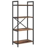 VidaXL Boekenkast Oud Hout 56 x 34 x 133,5 cm Bewerkt hout