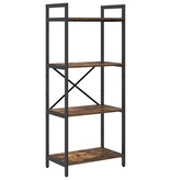 VidaXL Boekenkast Gerookt eiken 56 x 34 x 133,5 cm Bewerkt hout