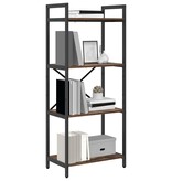 VidaXL Boekenkast Gerookt eiken 56 x 34 x 133,5 cm Bewerkt hout