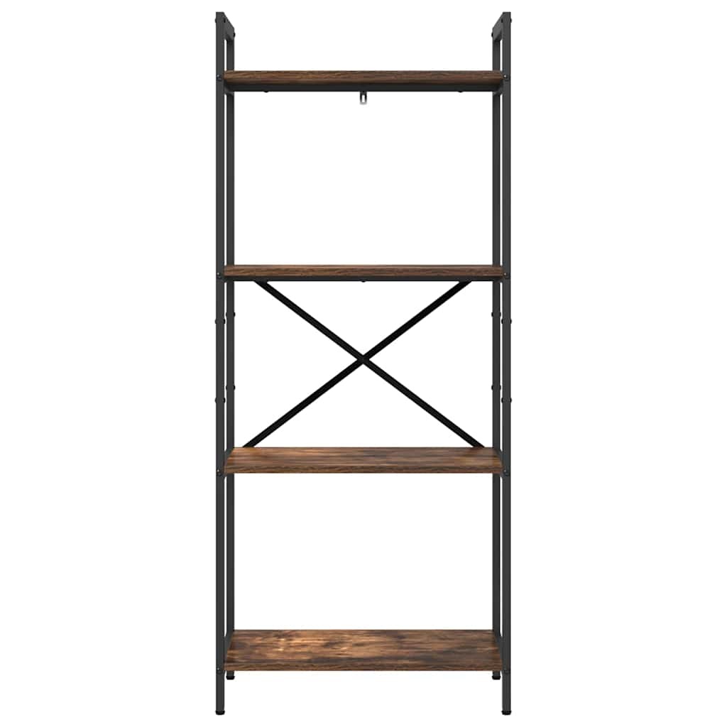 VidaXL Boekenkast Gerookt eiken 56 x 34 x 133,5 cm Bewerkt hout