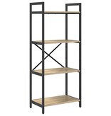 VidaXL Boekenkast Sonoma Eiken 56 x 34 x 133,5 cm Bewerkt hout