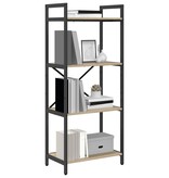 VidaXL Boekenkast Sonoma Eiken 56 x 34 x 133,5 cm Bewerkt hout