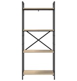VidaXL Boekenkast Sonoma Eiken 56 x 34 x 133,5 cm Bewerkt hout