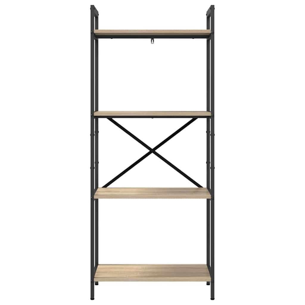 VidaXL Boekenkast Sonoma Eiken 56 x 34 x 133,5 cm Bewerkt hout