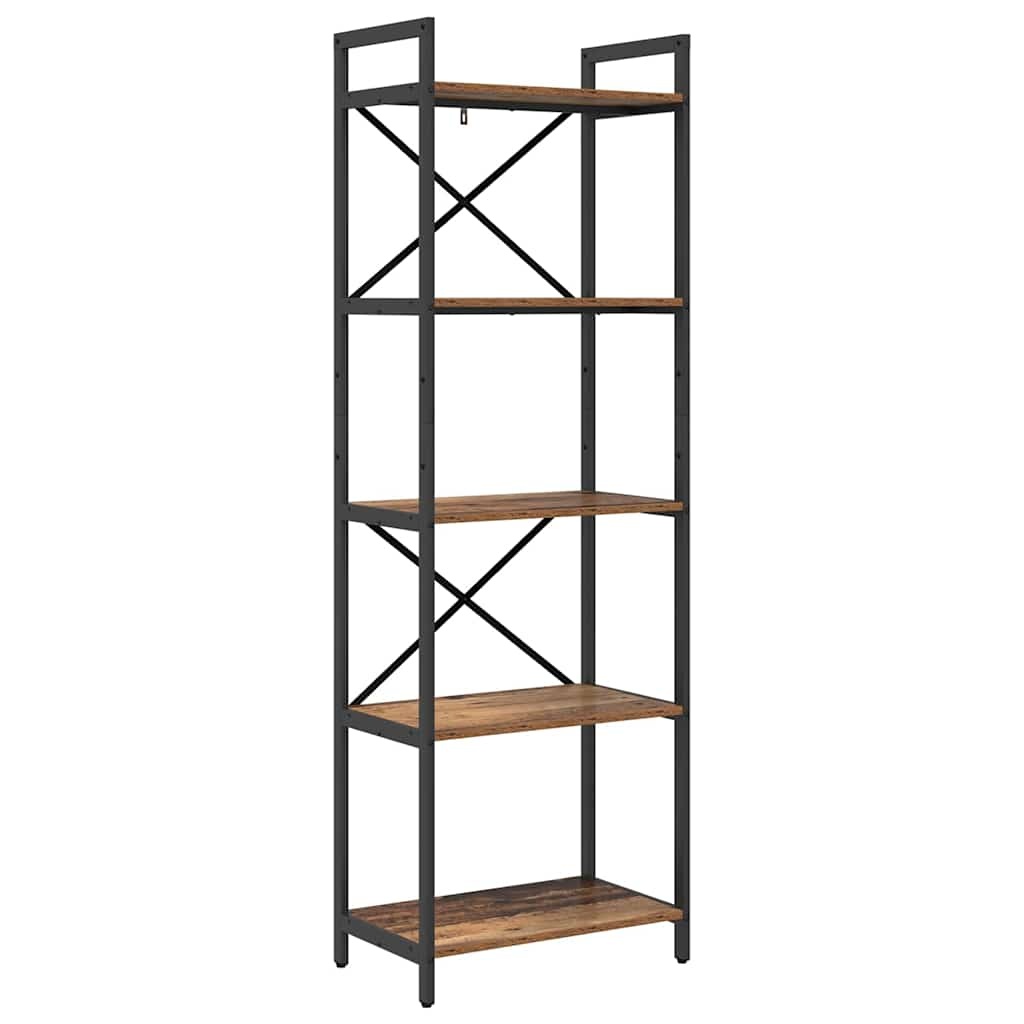 VidaXL Boekenkast Oud Hout 56 x 34 x 171 cm Bewerkt hout
