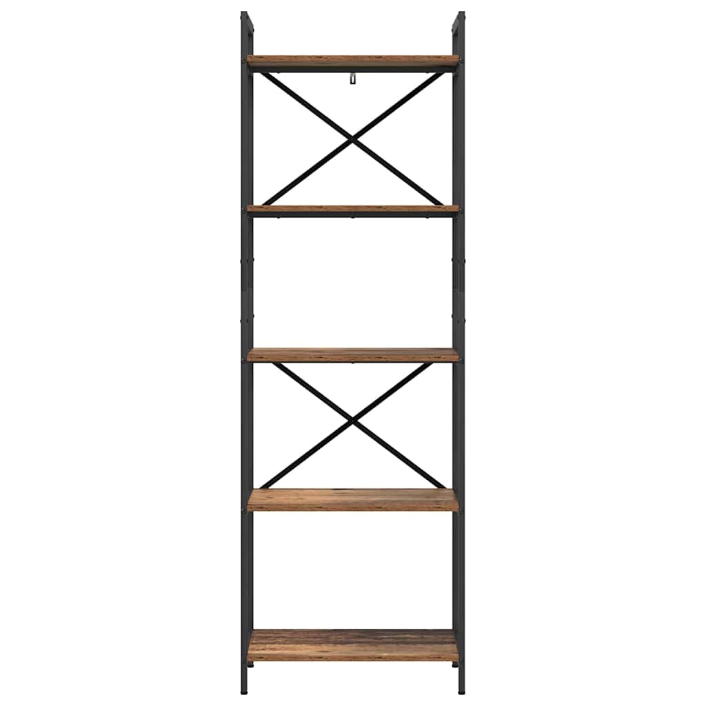 VidaXL Boekenkast Oud Hout 56 x 34 x 171 cm Bewerkt hout