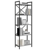 VidaXL Boekenkast Grijs Sonoma 56 x 34 x 171 cm Bewerkt hout