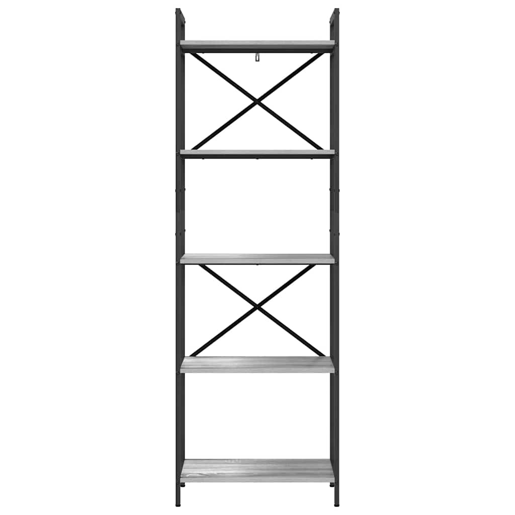 VidaXL Boekenkast Grijs Sonoma 56 x 34 x 171 cm Bewerkt hout