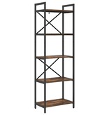 VidaXL Boekenkast Gerookt eiken 56 x 34 x 171 cm Bewerkt hout
