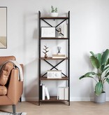 VidaXL Boekenkast Gerookt eiken 56 x 34 x 171 cm Bewerkt hout