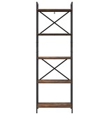 VidaXL Boekenkast Gerookt eiken 56 x 34 x 171 cm Bewerkt hout