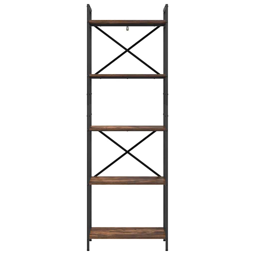 VidaXL Boekenkast Gerookt eiken 56 x 34 x 171 cm Bewerkt hout