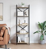 VidaXL Boekenkast Sonoma Eiken 56 x 34 x 171 cm Bewerkt hout