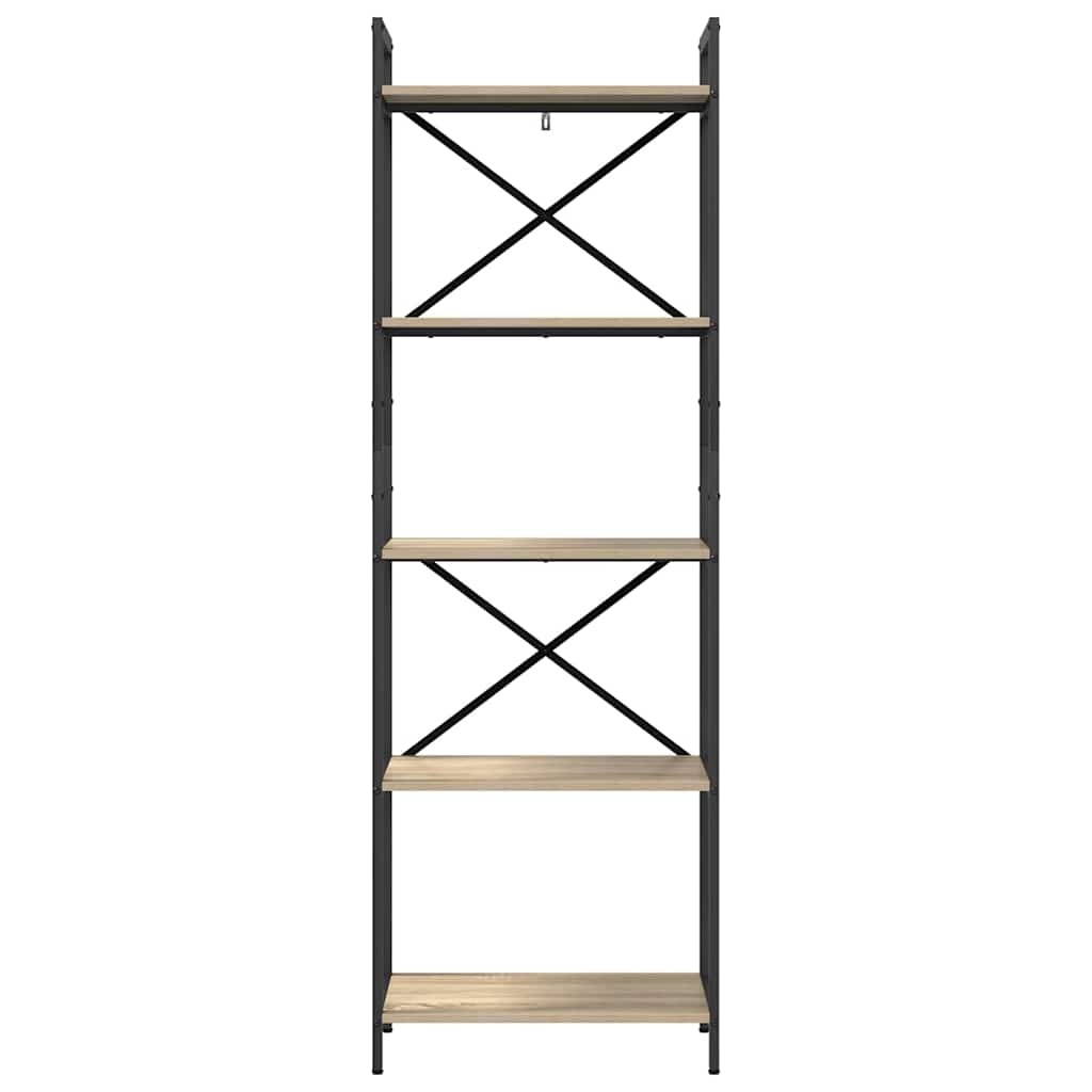 VidaXL Boekenkast Sonoma Eiken 56 x 34 x 171 cm Bewerkt hout