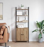 VidaXL Boekenkast Artisan Eiken 60 x 24 x 161 cm Bewerkt hout