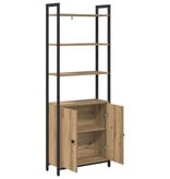 VidaXL Boekenkast Artisan Eiken 60 x 24 x 161 cm Bewerkt hout