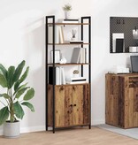 VidaXL Boekenkast Oud Hout 60 x 24 x 161 cm Bewerkt hout