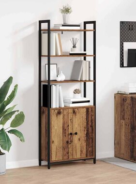 VidaXL Boekenkast Oud Hout 60 x 24 x 161 cm Bewerkt hout