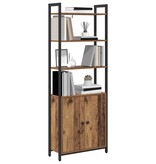 VidaXL Boekenkast Oud Hout 60 x 24 x 161 cm Bewerkt hout