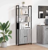 VidaXL Boekenkast Grijs Sonoma 60 x 24 x 161 cm Bewerkt hout