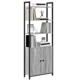 VidaXL Boekenkast Grijs Sonoma 60 x 24 x 161 cm Bewerkt hout