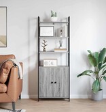 VidaXL Boekenkast Grijs Sonoma 60 x 24 x 161 cm Bewerkt hout