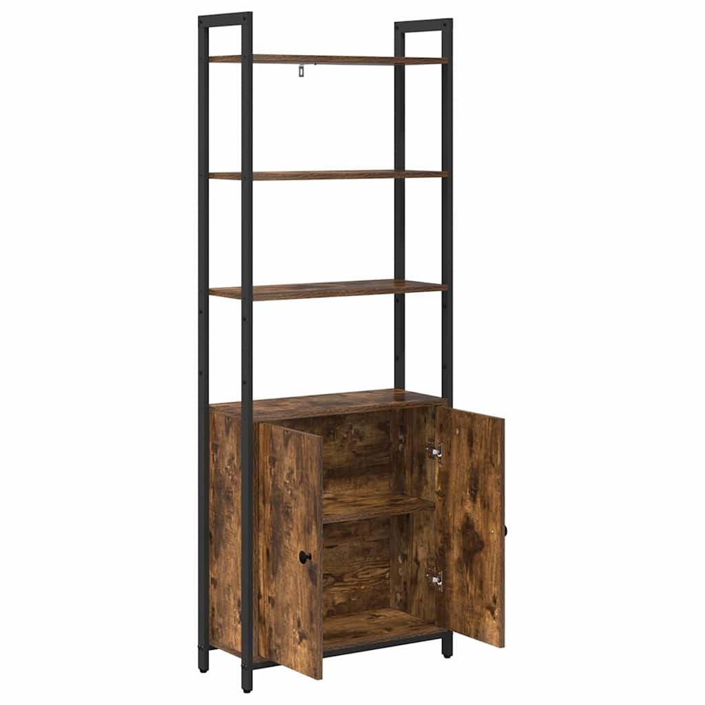 VidaXL Boekenkast Gerookt eiken 60 x 24 x 161 cm Bewerkt hout