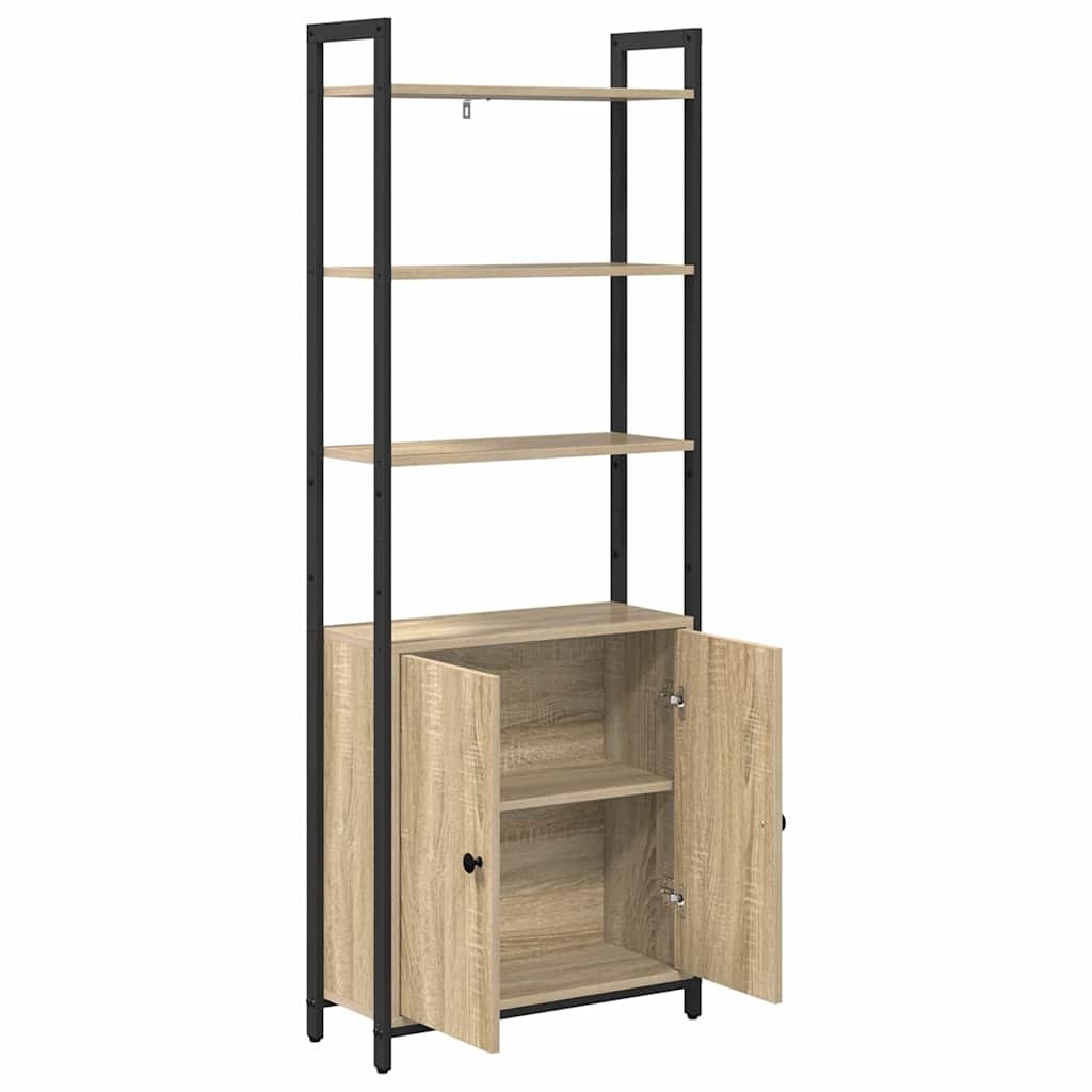 VidaXL Boekenkast Sonoma Eiken 60 x 24 x 161 cm Bewerkt hout