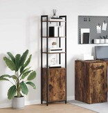 VidaXL Boekenkast Gerookt eiken 40 x 24 x 161 cm Bewerkt hout