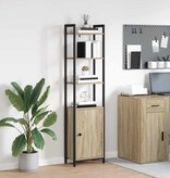 VidaXL Boekenkast Sonoma Eiken 40 x 24 x 161 cm Bewerkt hout