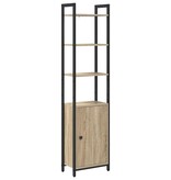 VidaXL Boekenkast Sonoma Eiken 40 x 24 x 161 cm Bewerkt hout